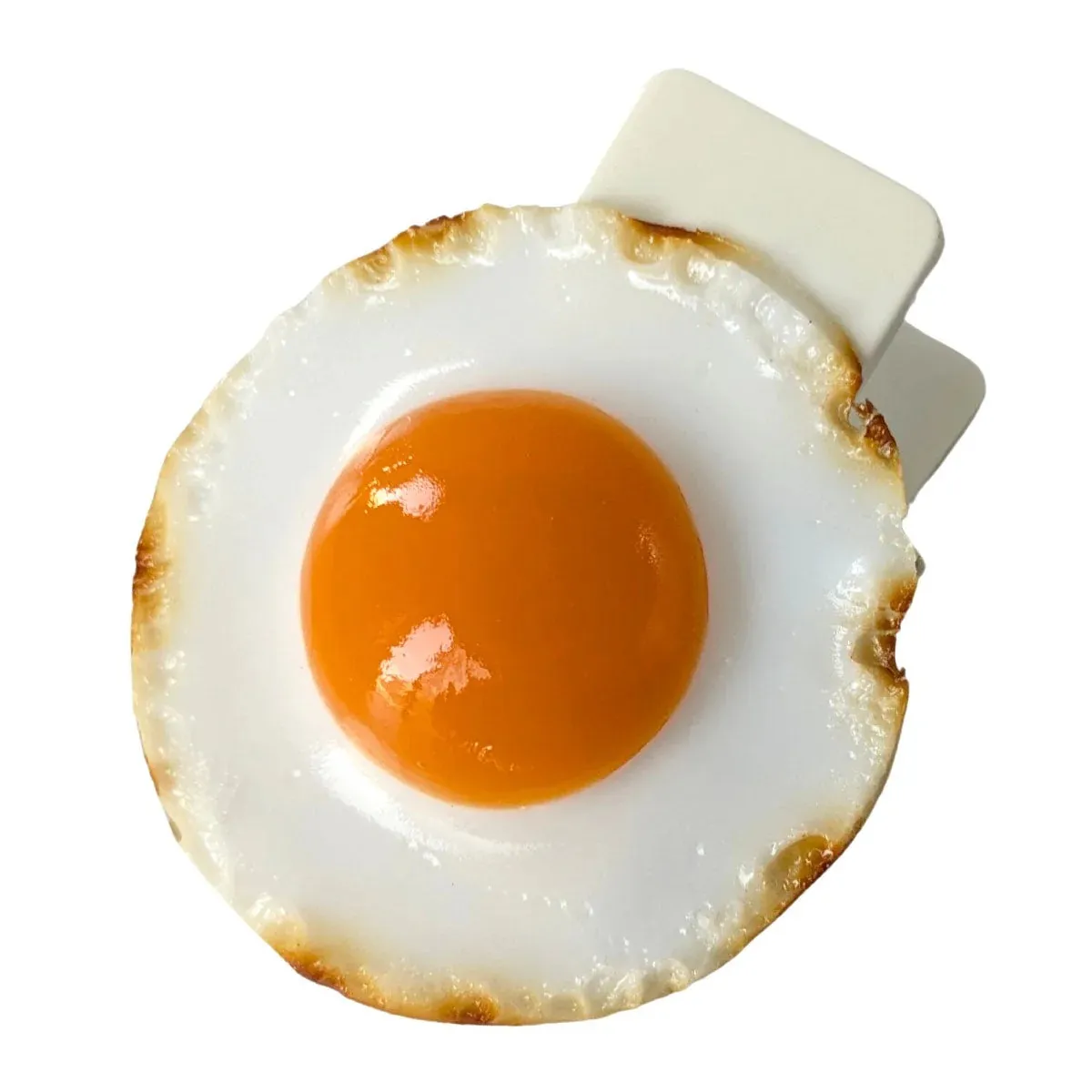 目玉焼き丸マグネット付クリップ