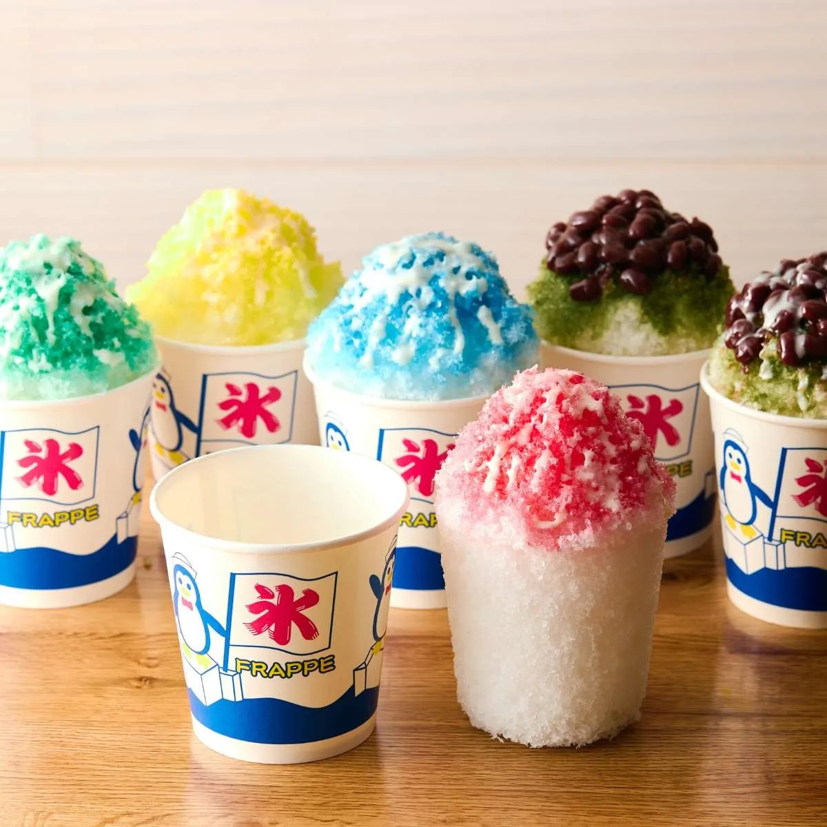 ブルーハワイミルクかき氷カップ