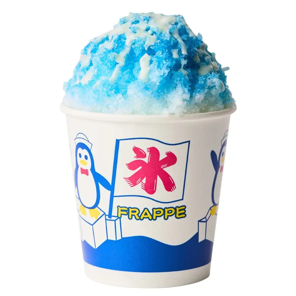ブルーハワイミルクかき氷カップ