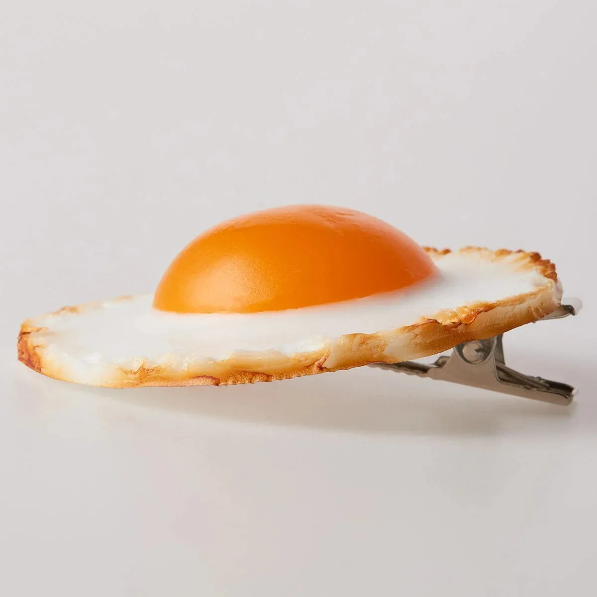 目玉焼き丸ヘアクリップ