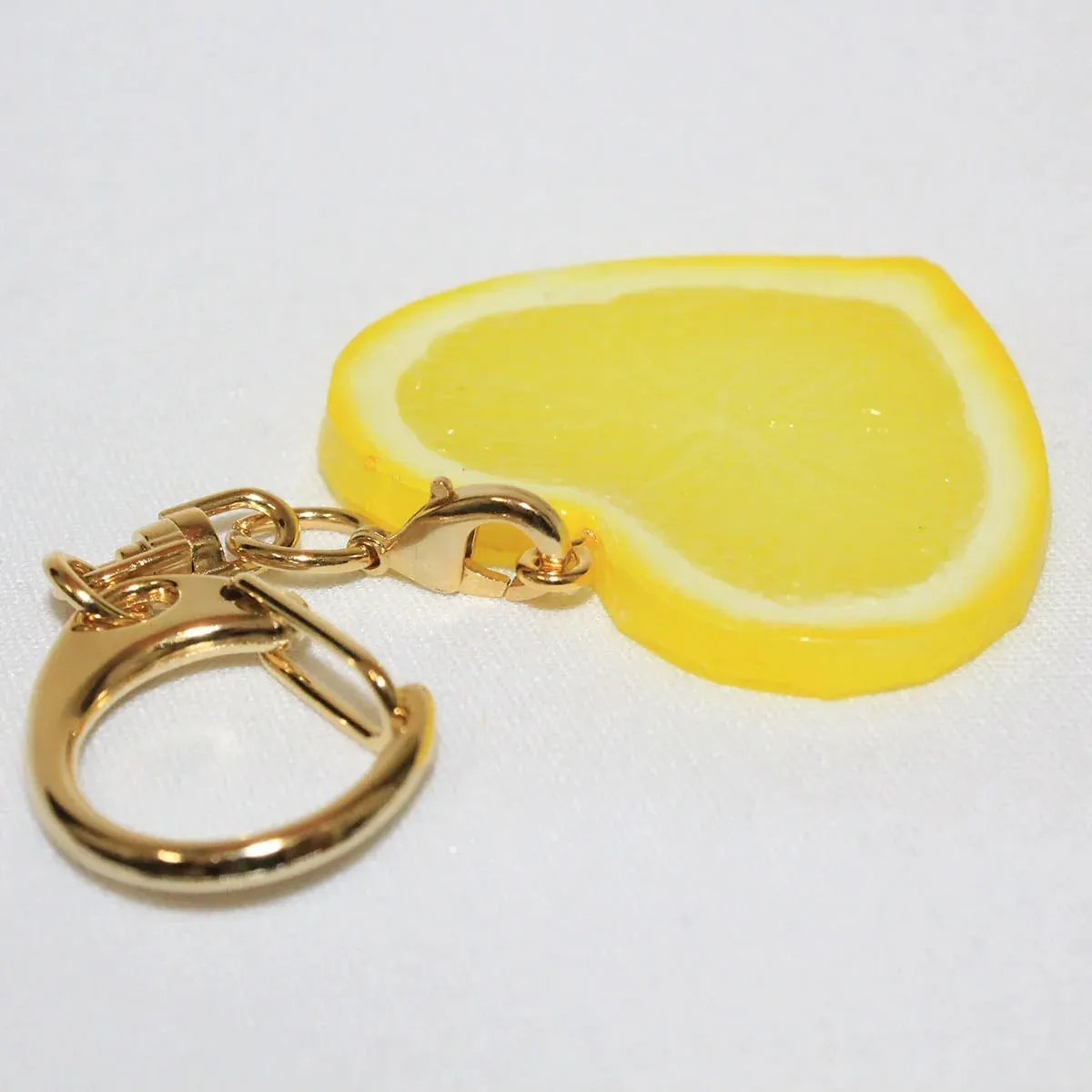 食品サンプル ハートレモン キーホルダー
