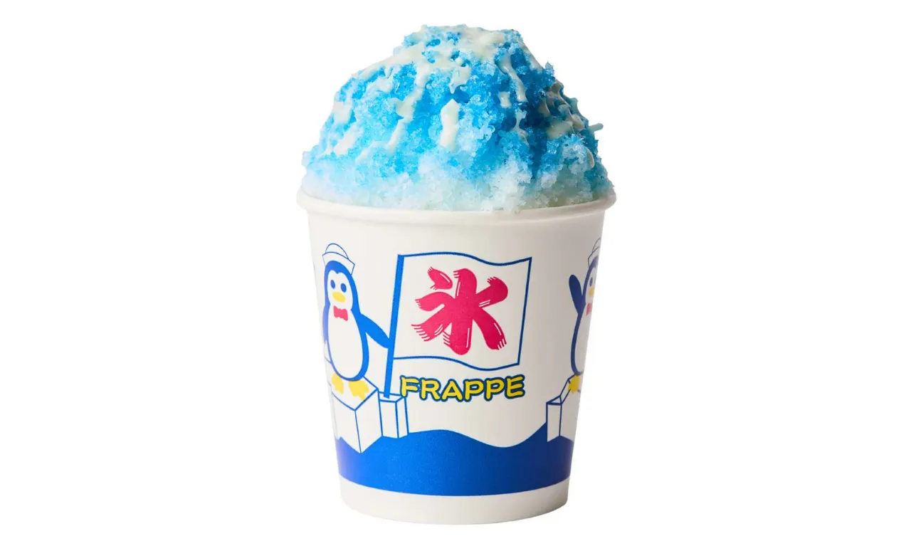 ブルーハワイミルクかき氷カップ